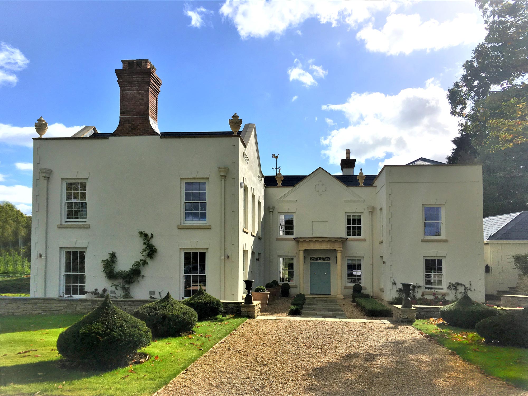 house after extension and refurbishment and landscaping