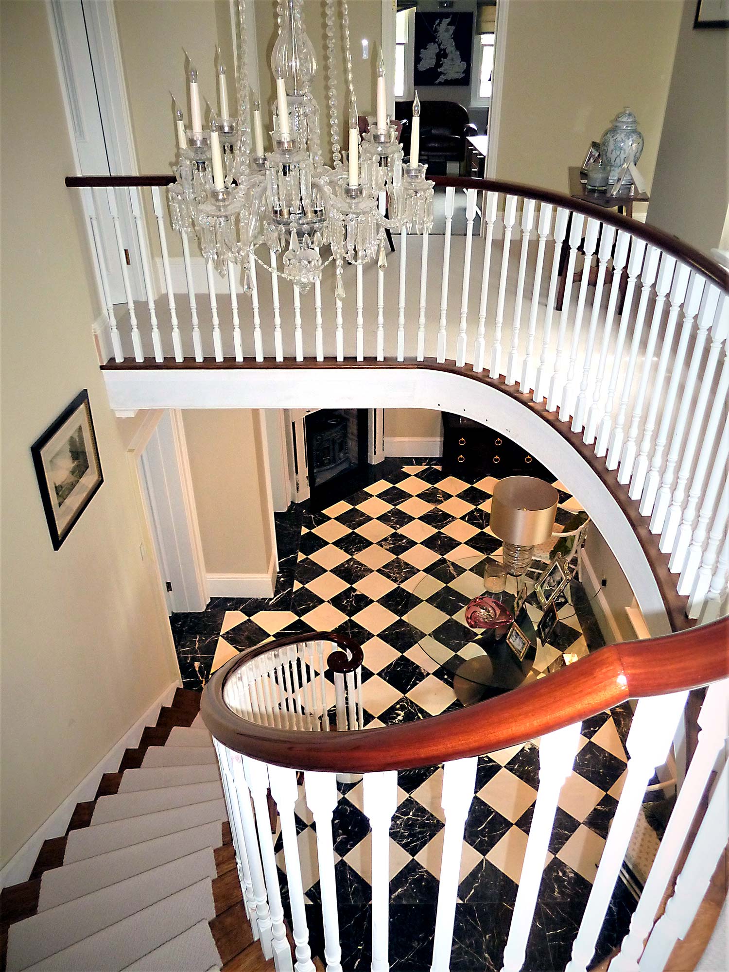 Interior stairwell  - Castle Eaton Construction, Surrey