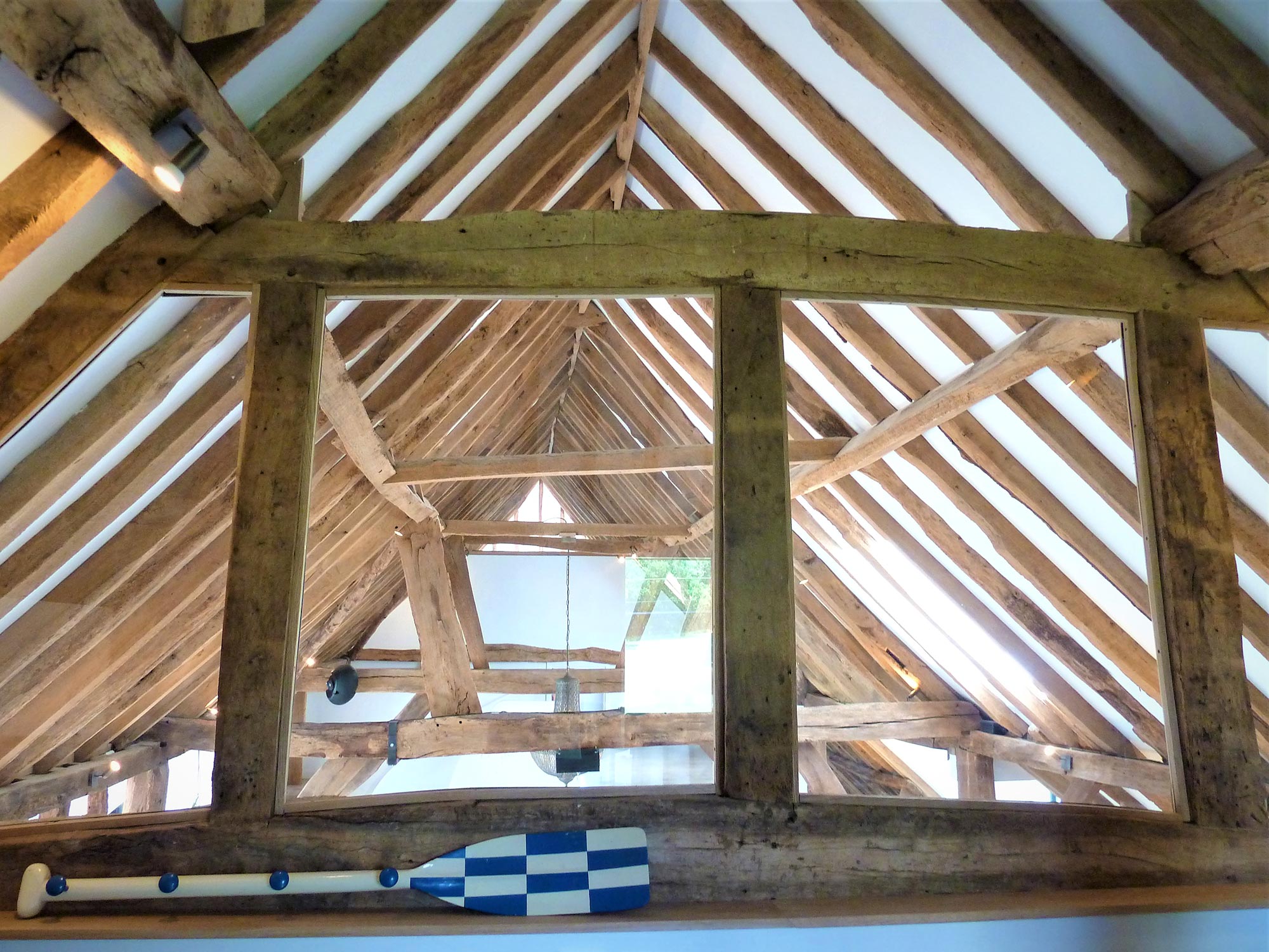 barn interior after renovation - Castle Eaton Construction