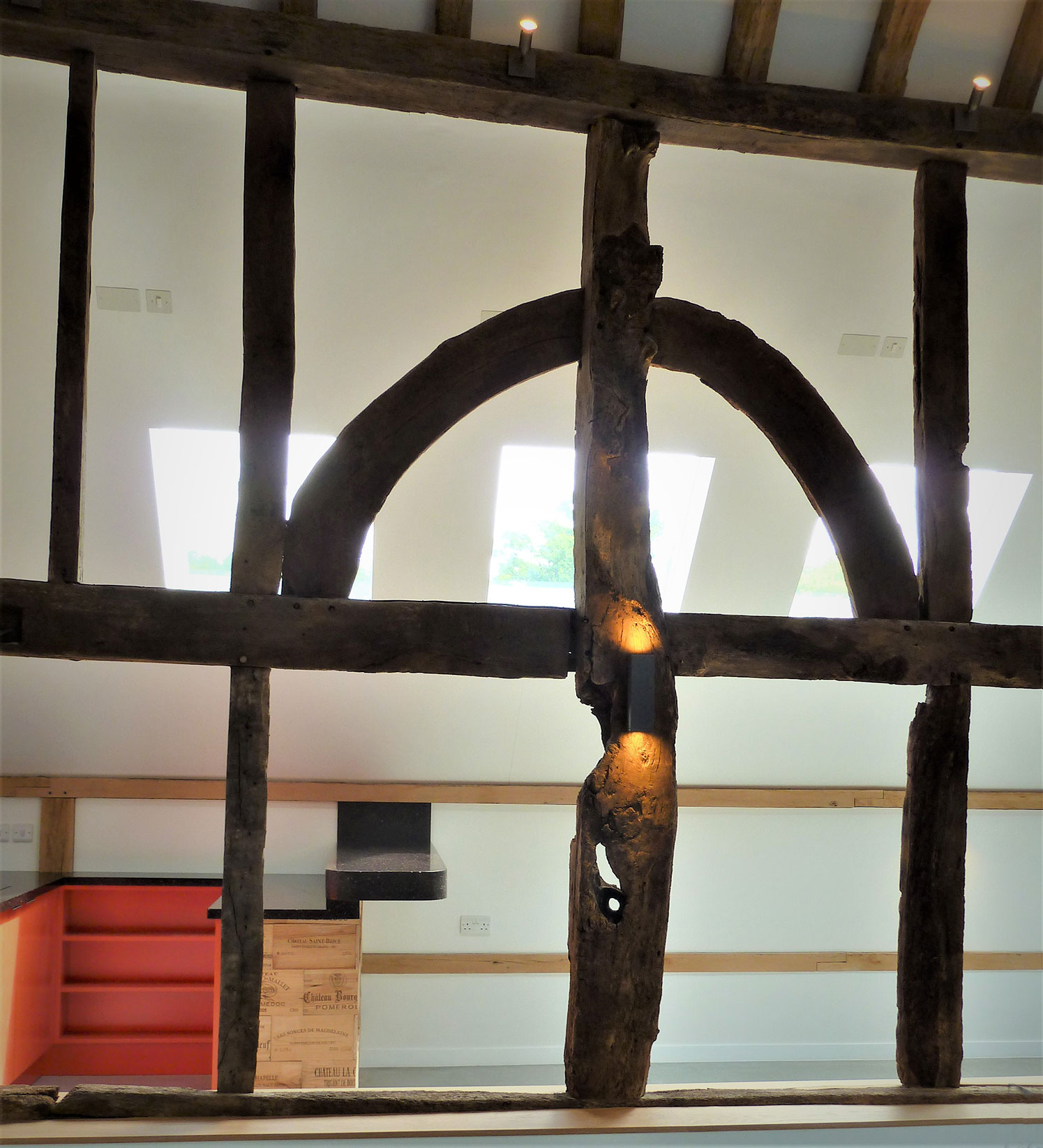 barn interior after renovation - Castle Eaton Construction