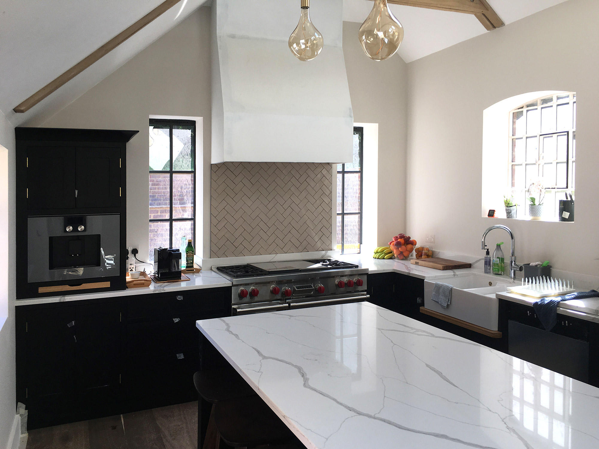 Interior of new extension - Castle Eaton Construction, Surrey