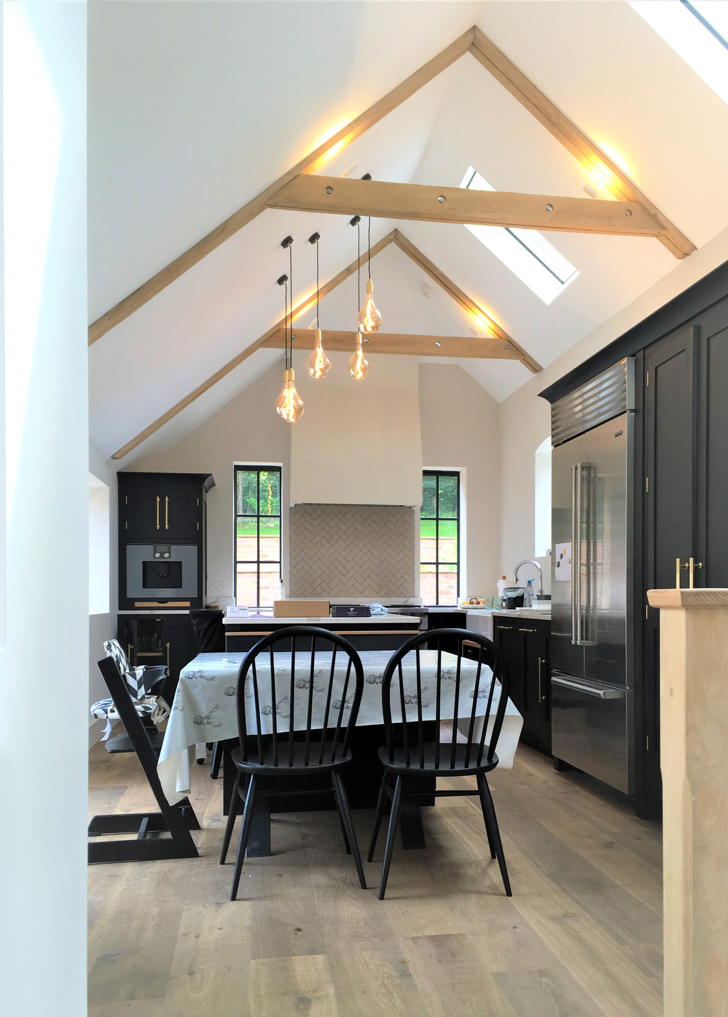 Interior of new extension - Castle Eaton Construction, Surrey