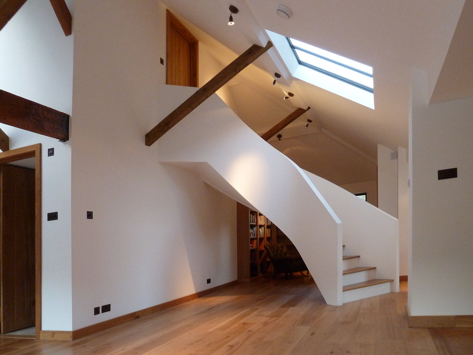 Interior of barn - Castle Eaton Construction, Surrey