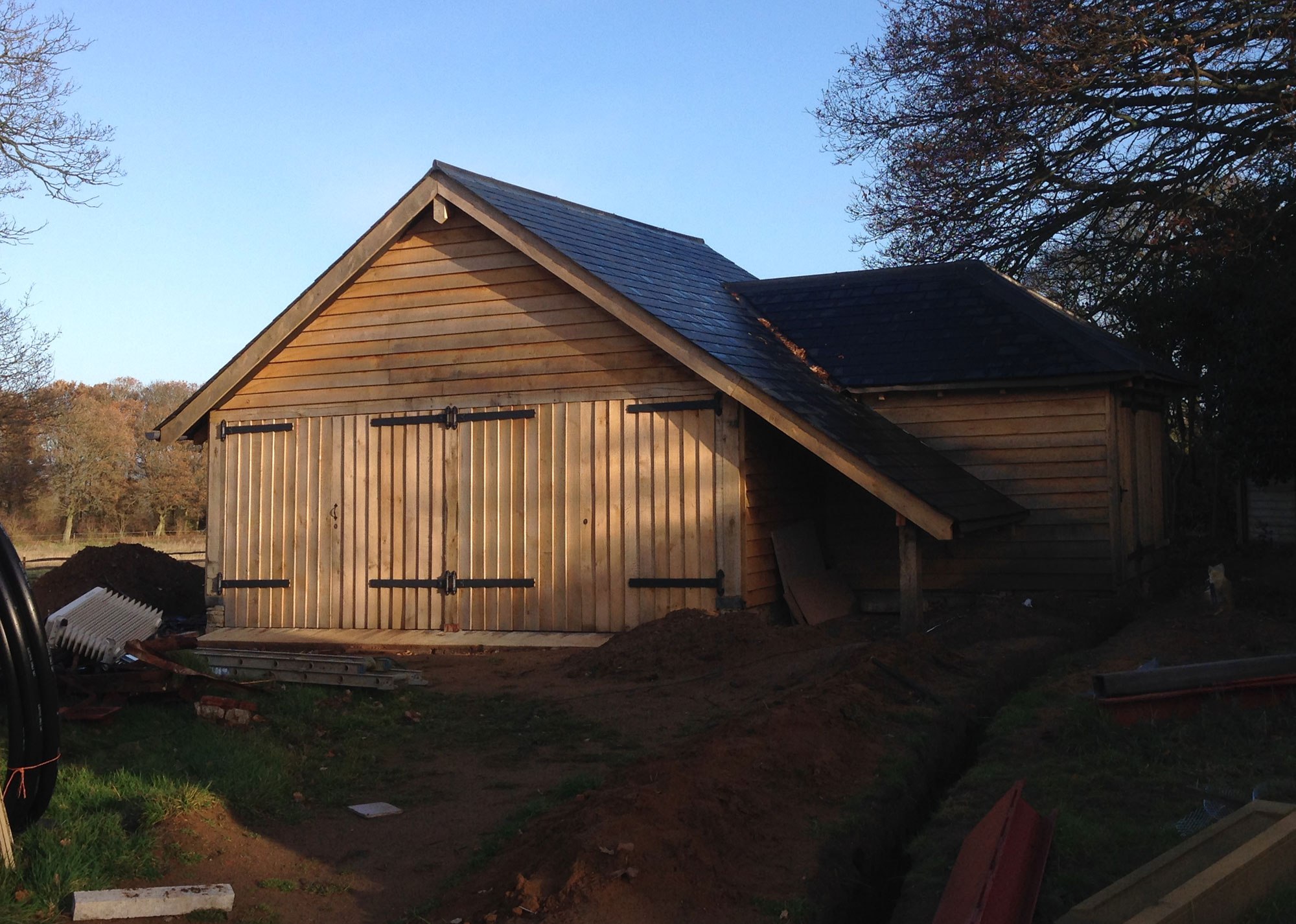 Annex nearing completion - Castle Eaton Construction, Surrey