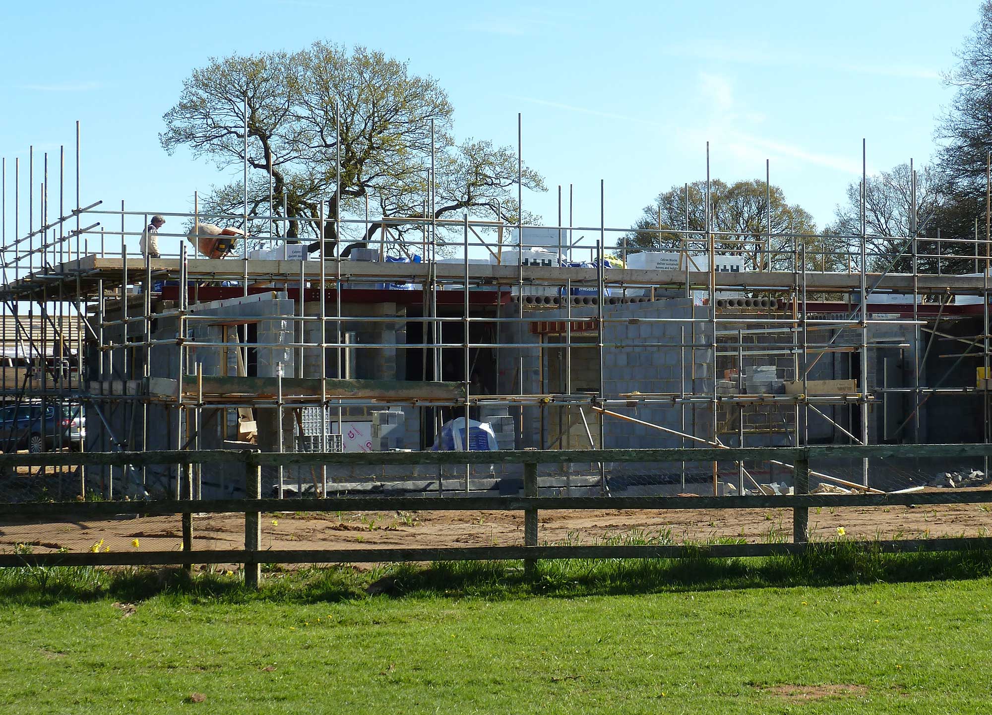 Walls going up - Castle Eaton Construction, Surrey