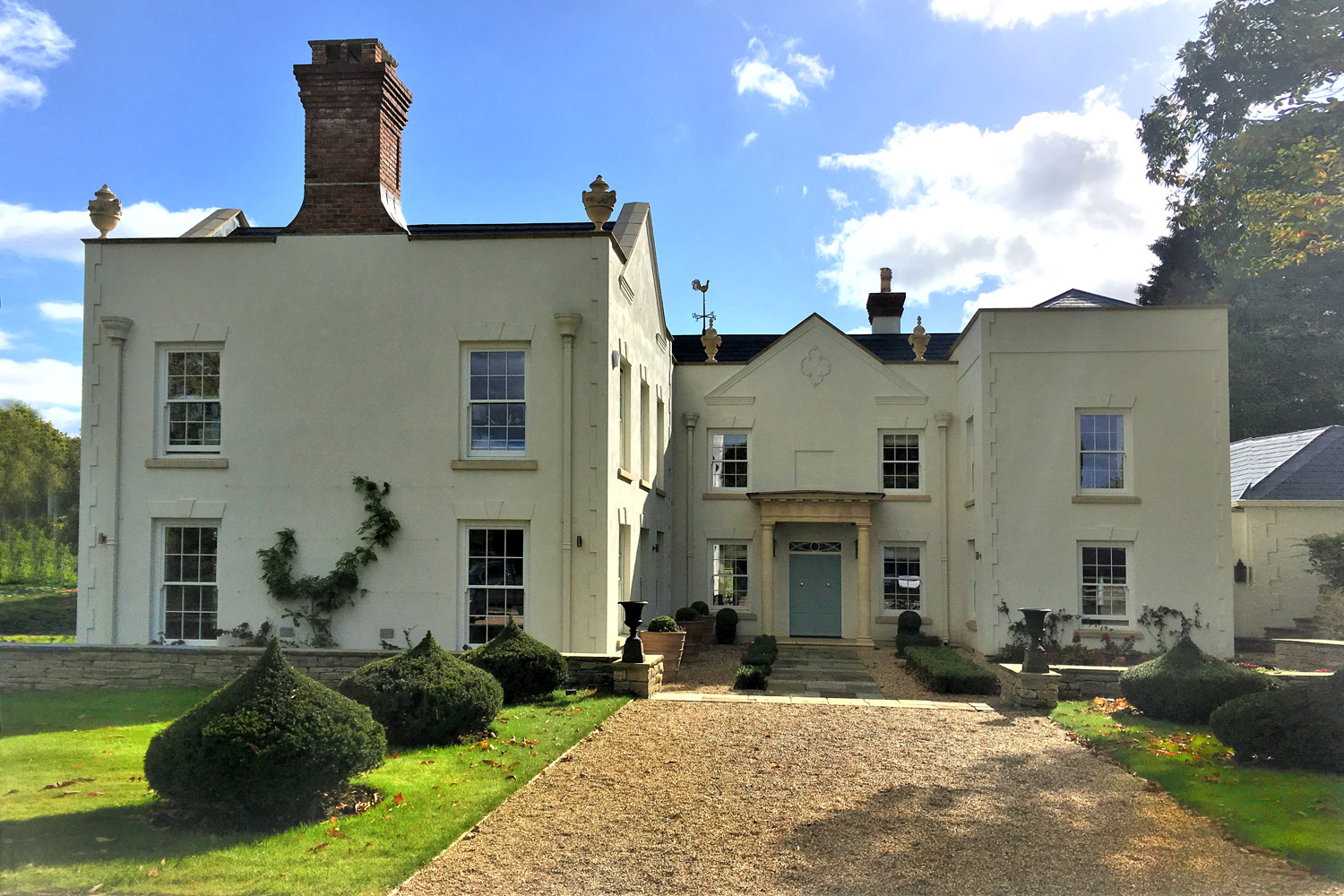 Exterior house and garden